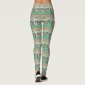 Playful River Otter Painting Leggings (Rückseite)