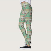 Playful River Otter Painting Leggings (Links)