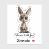 "Playful Roo Friend" Aufkleber (Blatt)