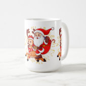 **"Playful Santa Claus Design – Fun and Festive Ch Kaffeetasse (VorderseiteRechts)