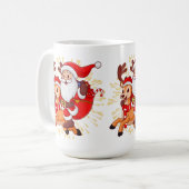 **"Playful Santa Claus Design – Fun and Festive Ch Kaffeetasse (Vorderseite Links)