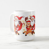 **"Playful Santa Claus Design – Fun and Festive Ch Kaffeetasse (Vorderseite Links)