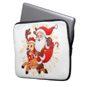 **"Playful Santa Claus Design – Fun and Festive Ch Laptopschutzhülle (Vorderseite Links)