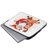 **"Playful Santa Claus Design – Fun and Festive Ch Laptopschutzhülle (Vorne Knopf)