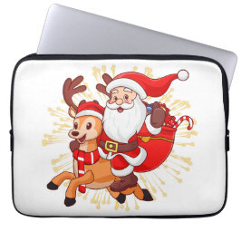 **"Playful Santa Claus Design – Fun and Festive Ch Laptopschutzhülle