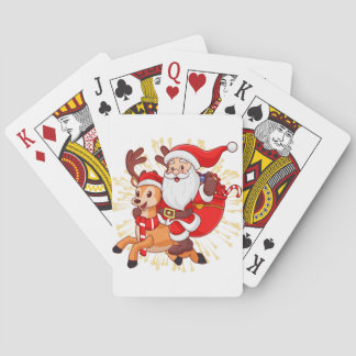**"Playful Santa Claus Design – Fun and Festive Ch Spielkarten