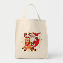 **"Playful Santa Claus Design – Fun and Festive Ch Tragetasche