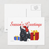 Playful Scottish Terrier Greetings Postkarte (Vorne/Hinten)