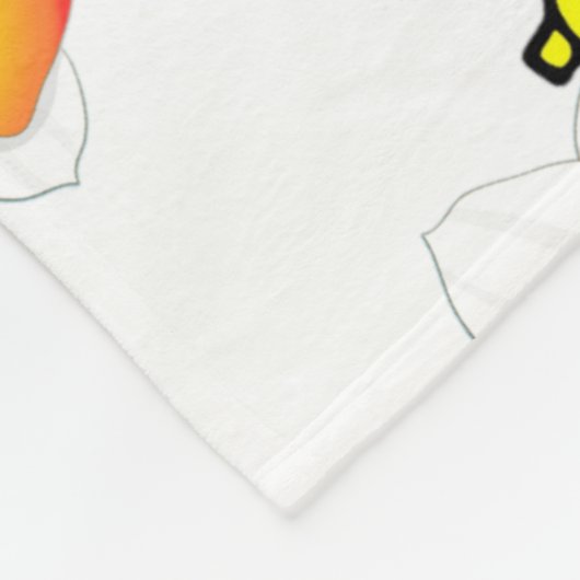 Playful Scribble Pattern Blanket Fleecedecke (Ecke)