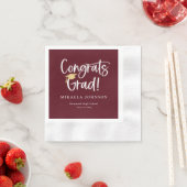 Playful Script Graduation Party Napkins Serviette (Beispiel)