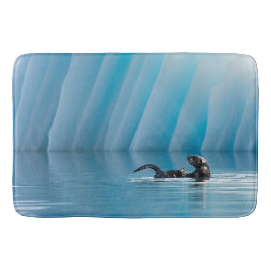 Playful Sea Otter Badematte (Vorderseite)