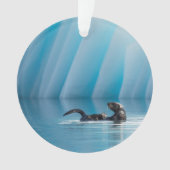 Playful Sea Otter Ornament (Vorderseite)
