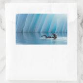 Playful Sea Otter Rechteckiger Aufkleber (Tasche)
