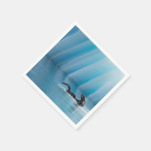 Playful Sea Otter Serviette (Ecke)