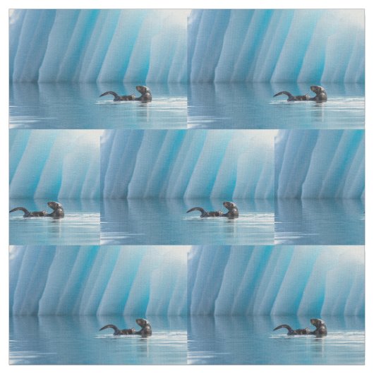 Playful Sea Otter Stoff (Muster)