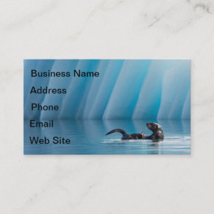 Playful Sea Otter Visitenkarte