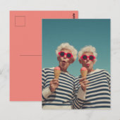 Playful Senior Summer Vibes Postkarte (Vorne/Hinten)