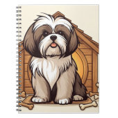 Playful Shih Tzu Dog House  Notizblock (Vorderseite)