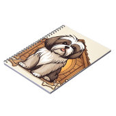 Playful Shih Tzu Dog House  Notizblock