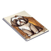 Playful Shih Tzu Dog House  Notizblock