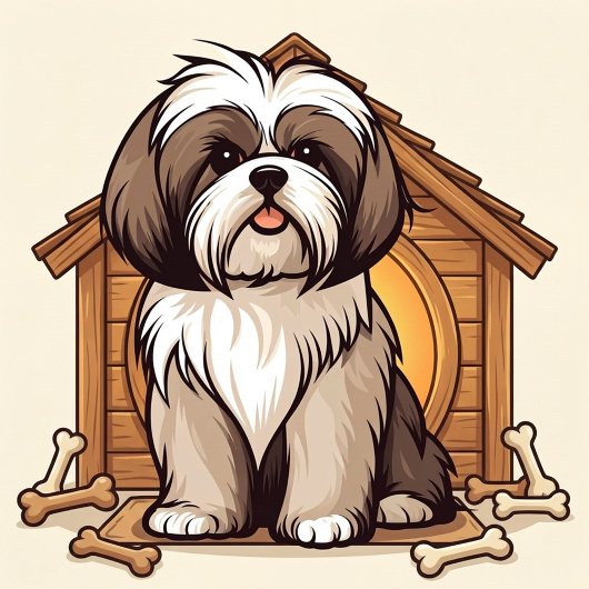 Playful Shih Tzu Dog House  Tragetasche