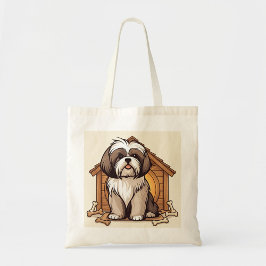 Playful Shih Tzu Dog House  Tragetasche