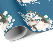 Playful Siamese Cat Geschenkpapier (Rolleneckpunkt)