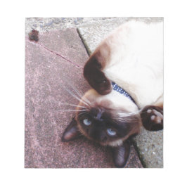 Playful Siamese Notizblock
