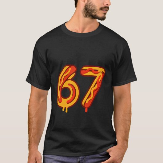Playful Six Seven Number Meme Matching Hot Dog  T-Shirt (Vorderseite)