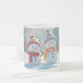 Playful Snowmen Tasse (Vorderseite Links)