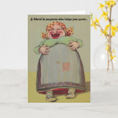 Playful Spaß LOL des FREUNDIN-Spaßes Dame Karte (Gelbe Blume)