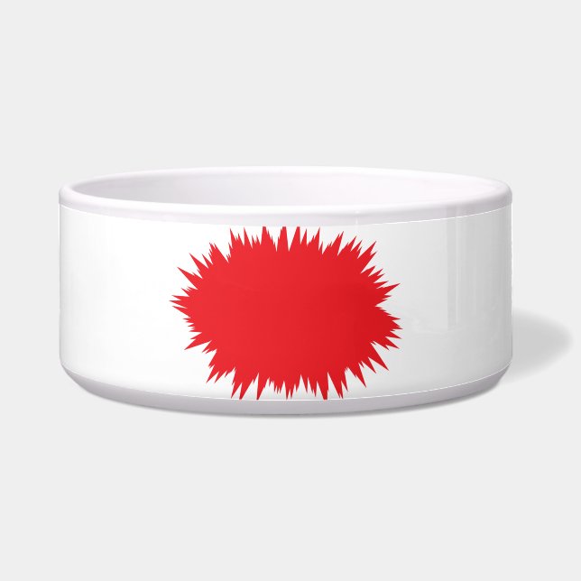 Playful Spiky Balloon Pet Bowl - Whimsisches Desig Napf (Vorderseite)