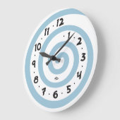 Playful Spiral Große Wanduhr (Winkel)