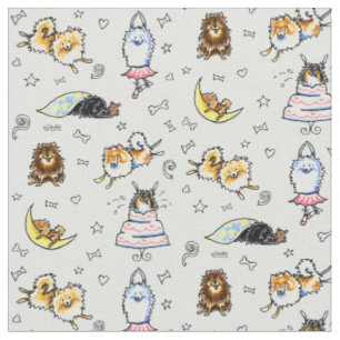 Playful Spitz-cooles Grau Stoff