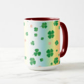 Playful St. Patrick's Day Rainbow Wrap Design Tasse (VorderseiteRechts)