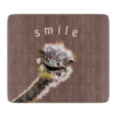 Playful Straußenschnitt Board Custom Colors - Text Schneidebrett (Vorderseite)