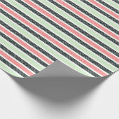 Playful Striped Polka Dot Pattern Geschenkpapier (Ecke)