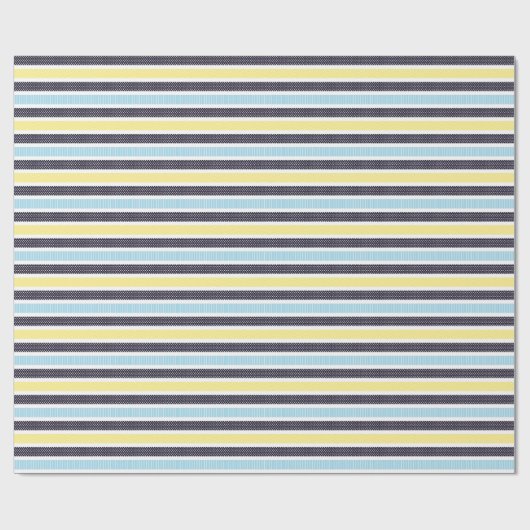 Playful Striped Polka Dot Pattern Geschenkpapier (Flach)