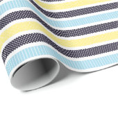 Playful Striped Polka Dot Pattern Geschenkpapier (Rolleneckpunkt)