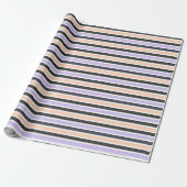 Playful Striped Polka Dot Pattern Geschenkpapier (Ungerollt)