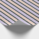 Playful Striped Polka Dot Pattern Geschenkpapier (Ecke)