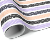 Playful Striped Polka Dot Pattern Geschenkpapier (Rolleneckpunkt)