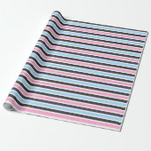 Playful Striped Polka Dot Pattern Geschenkpapier (Ungerollt)
