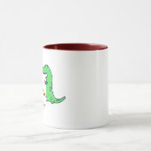 Playful Tea Party T-Rex Dinosaur Novelty Geschenk Tasse (Zentrum)