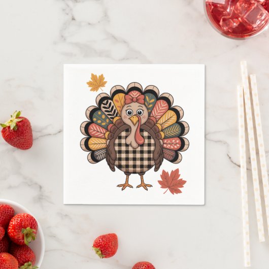 Playful Thanksgiving Serviette (Beispiel)