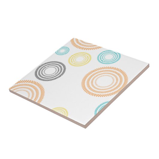 Playful, trendy, coole, moderne, einfache Kreise Fliese (Seite)