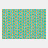 Playful Tropical Sea Turtle Pink Blue und Green Geschenkpapier Set (Vorderseite 3)