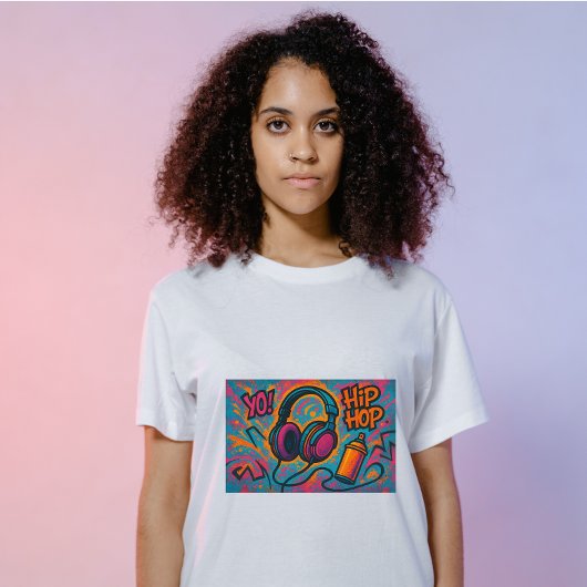 Playful Urban Beats – Bold Streetwear Headphones A Tri-Blend Shirt