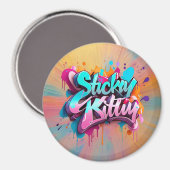 "Playful Urban Vibes" Magnet (Vorderseite/Rückseite)