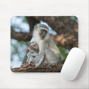 Playful Vervet Monkey African Fotografy Mousepad